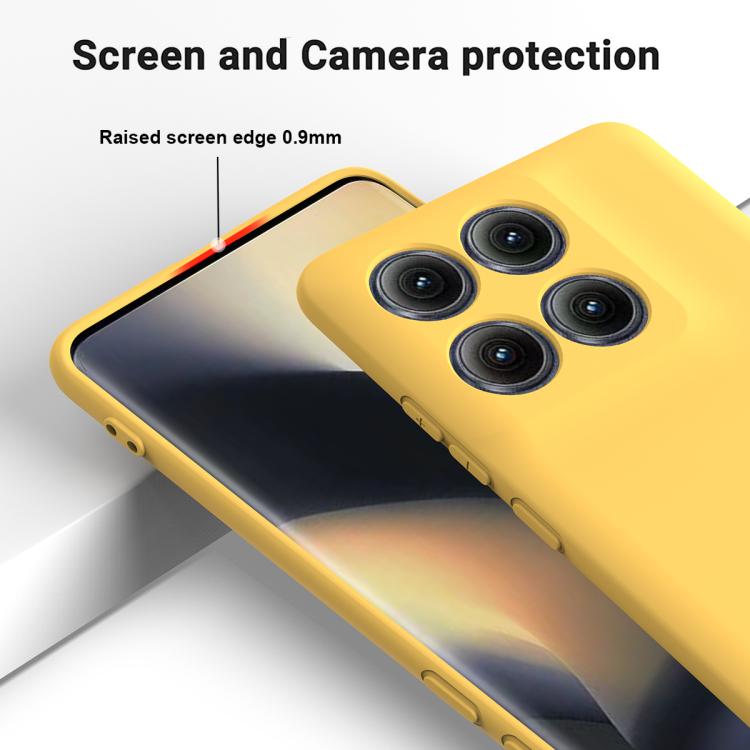 For Motorola Edge 5G 2025 Solid Color Liquid Silicone Dropproof Full Coverage Phone Case