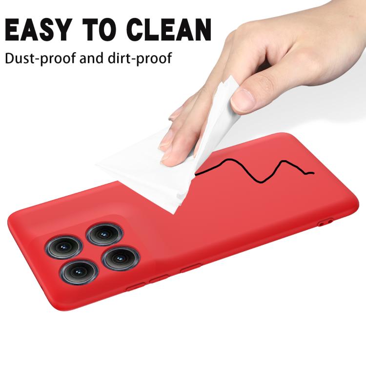 For Motorola Edge 5G 2025 Solid Color Liquid Silicone Dropproof Full Coverage Phone Case