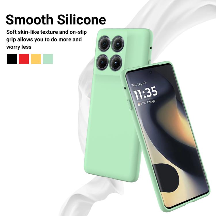For Motorola Edge 5G 2025 Solid Color Liquid Silicone Dropproof Full Coverage Phone Case