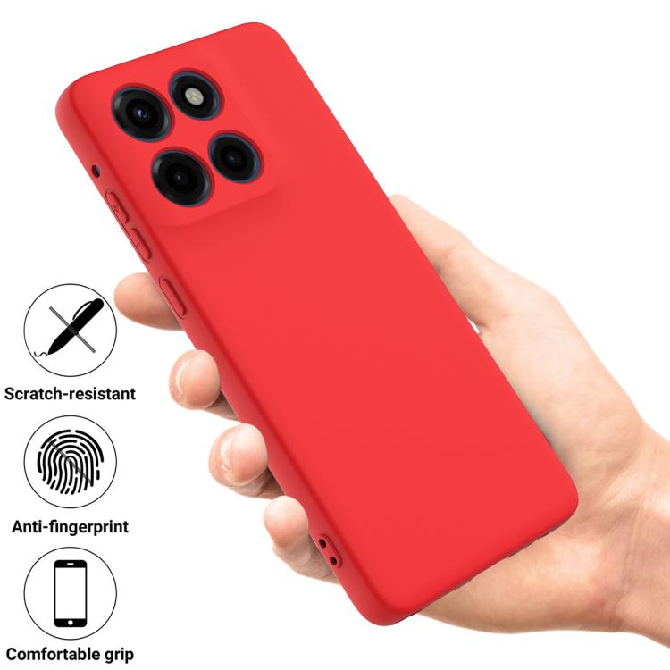 For Motorola Edge 60 Stylus Solid Color Liquid Silicone Dropproof Full Coverage Phone Case