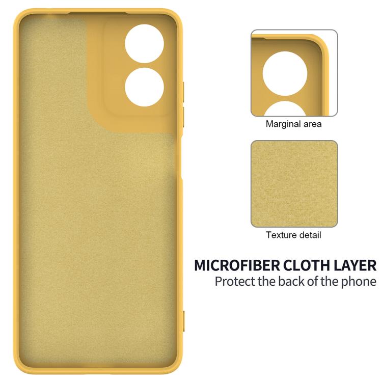For Motorola Moto G04S 4G / E14 4G Solid Color Liquid Silicone Dropproof Full Coverage Phone Case