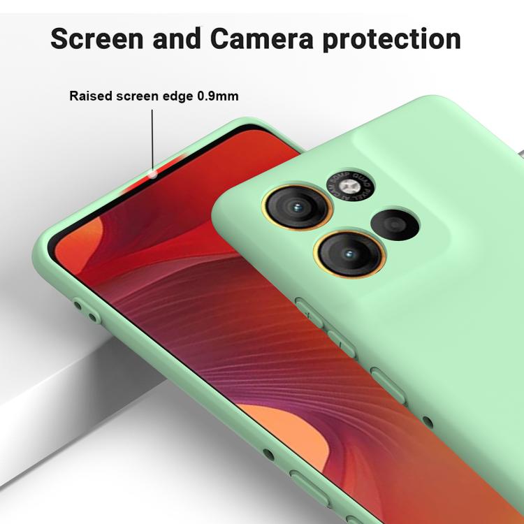 For Motorola Moto G56 5G Solid Color Liquid Silicone Dropproof Full Coverage Phone Case