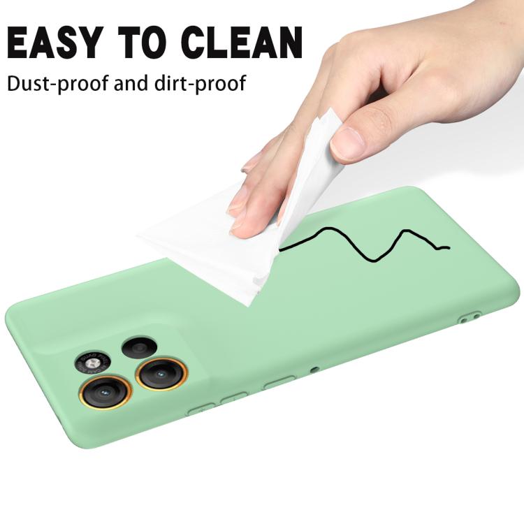 For Motorola Moto G56 5G Solid Color Liquid Silicone Dropproof Full Coverage Phone Case