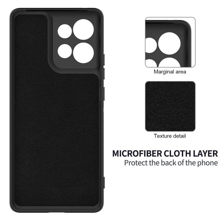 For Motorola Moto G86 5G Solid Color Liquid Silicone Dropproof Full Coverage Phone Case