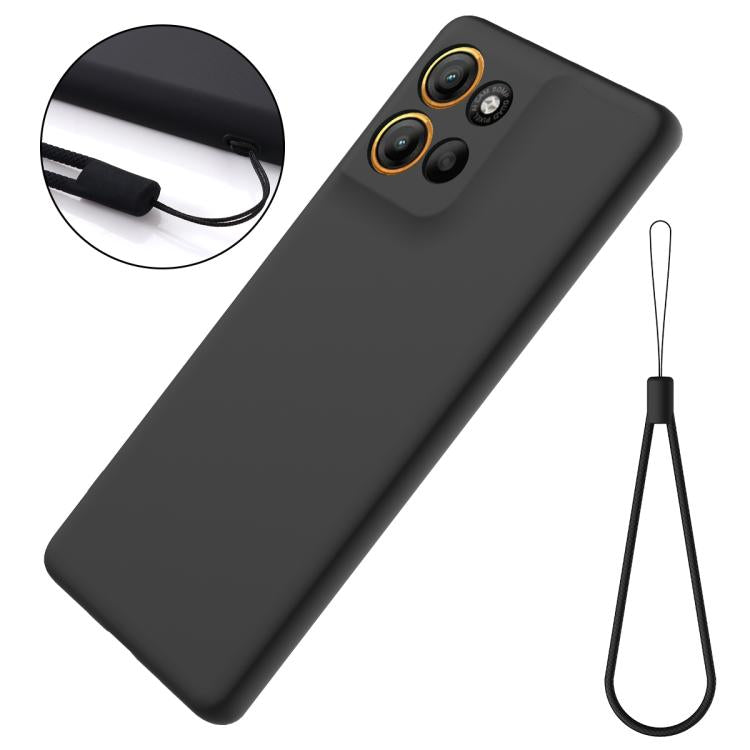 For Motorola Moto G86 5G Solid Color Liquid Silicone Dropproof Full Coverage Phone Case