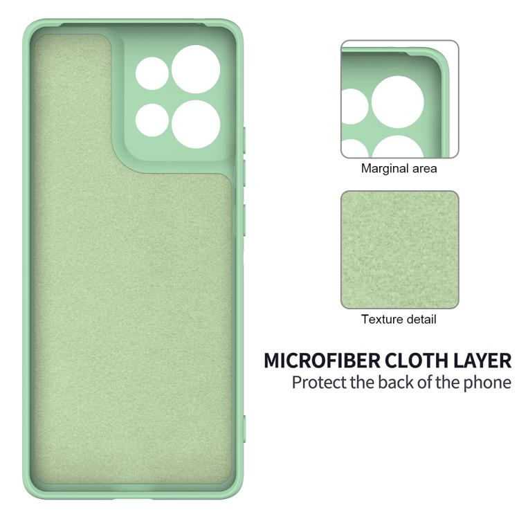 For Motorola Moto G86 5G Solid Color Liquid Silicone Dropproof Full Coverage Phone Case