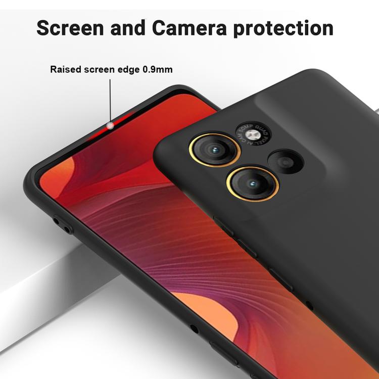 For Motorola Moto G100 Pro 5G Solid Color Liquid Silicone Dropproof Full Coverage Phone Case