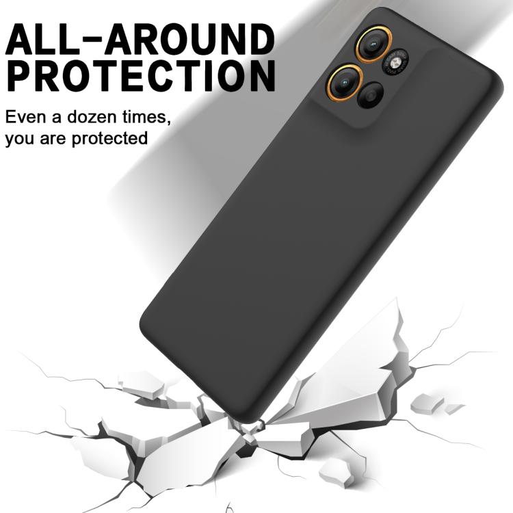 For Motorola Moto G100 Pro 5G Solid Color Liquid Silicone Dropproof Full Coverage Phone Case