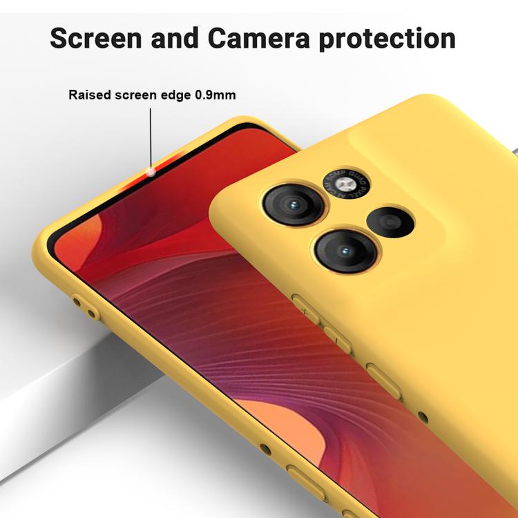 For Motorola Moto G100 Pro 5G Solid Color Liquid Silicone Dropproof Full Coverage Phone Case
