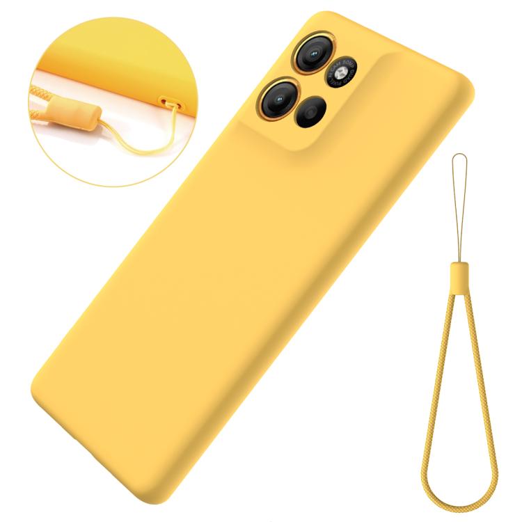 For Motorola Moto G100 Pro 5G Solid Color Liquid Silicone Dropproof Full Coverage Phone Case