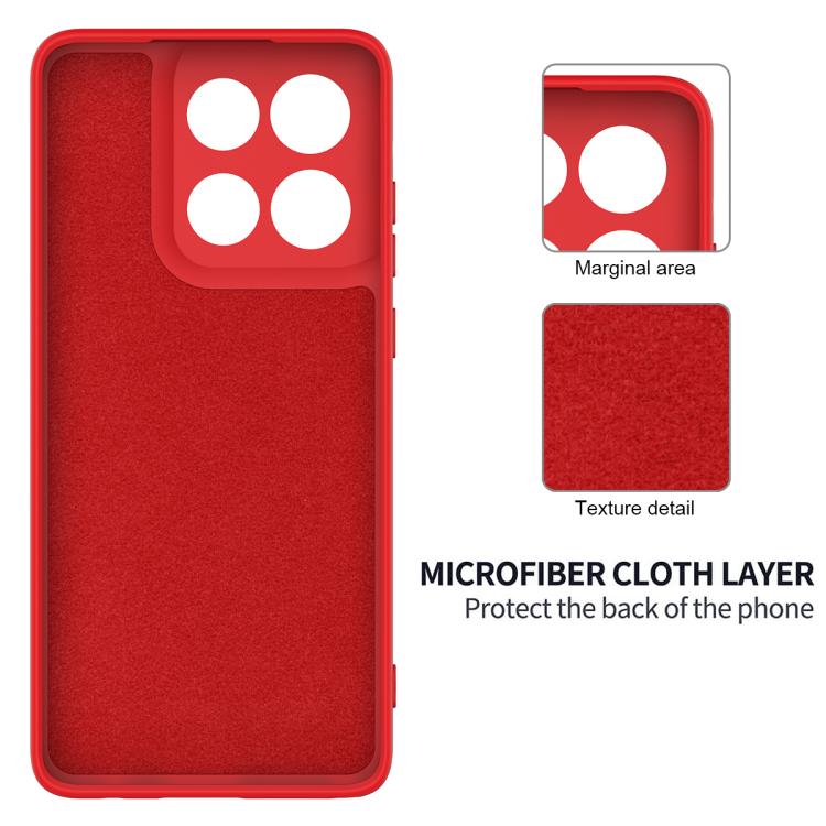 For Motorola Moto G86 Power Solid Color Liquid Silicone Dropproof Full Coverage Phone Case