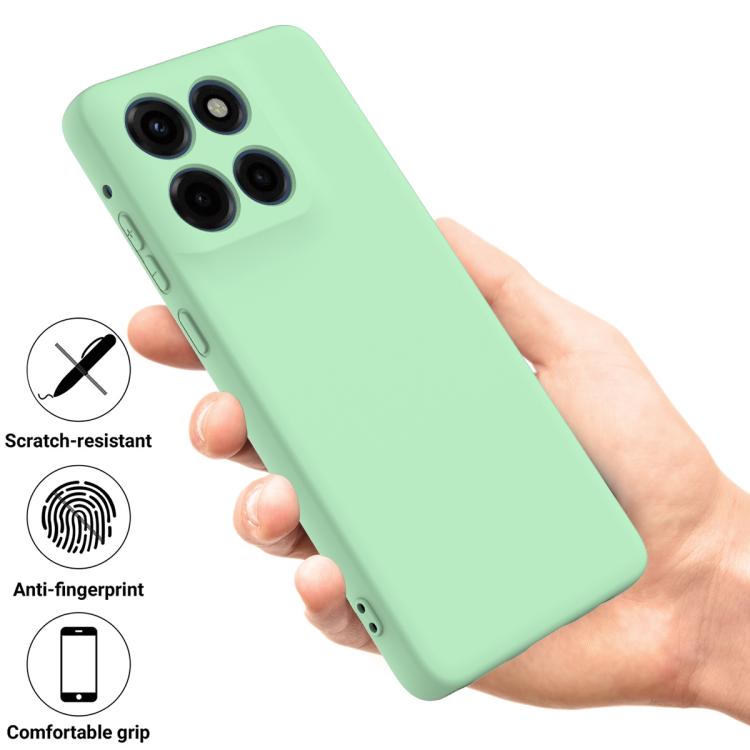 For Motorola Moto G86 Power Solid Color Liquid Silicone Dropproof Full Coverage Phone Case