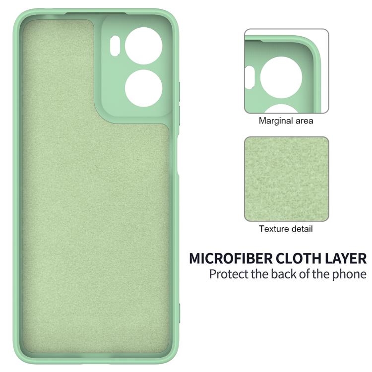 For Motorola Moto G06 4G Solid Color Liquid Silicone Dropproof Full Coverage Phone Case