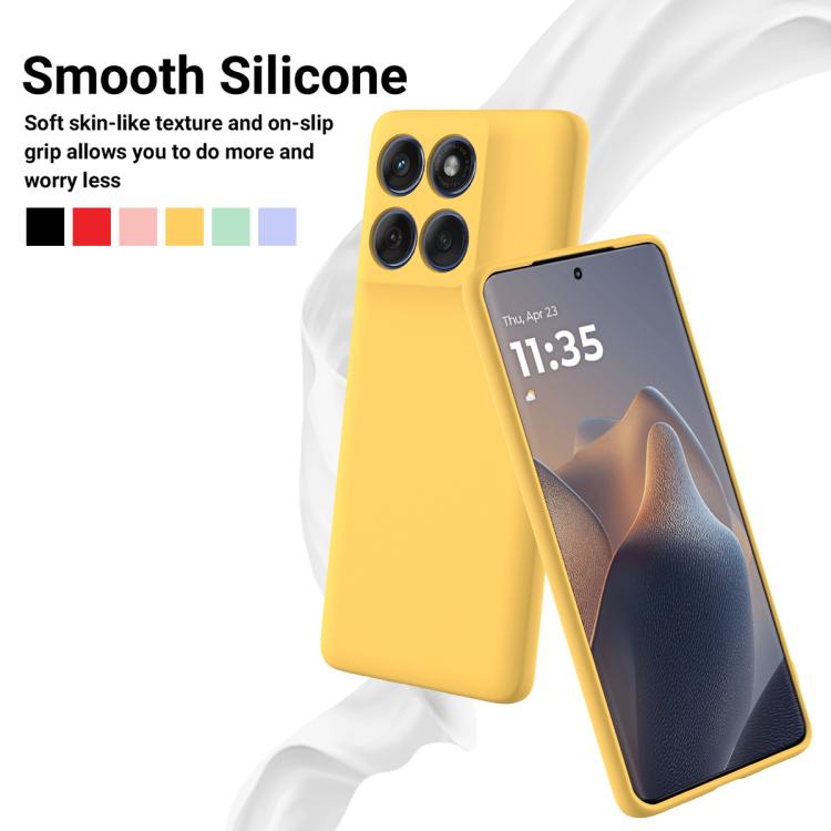 For Motorola Edge 5G 2026 Solid Color Liquid Silicone Dropproof Full Coverage Phone Case