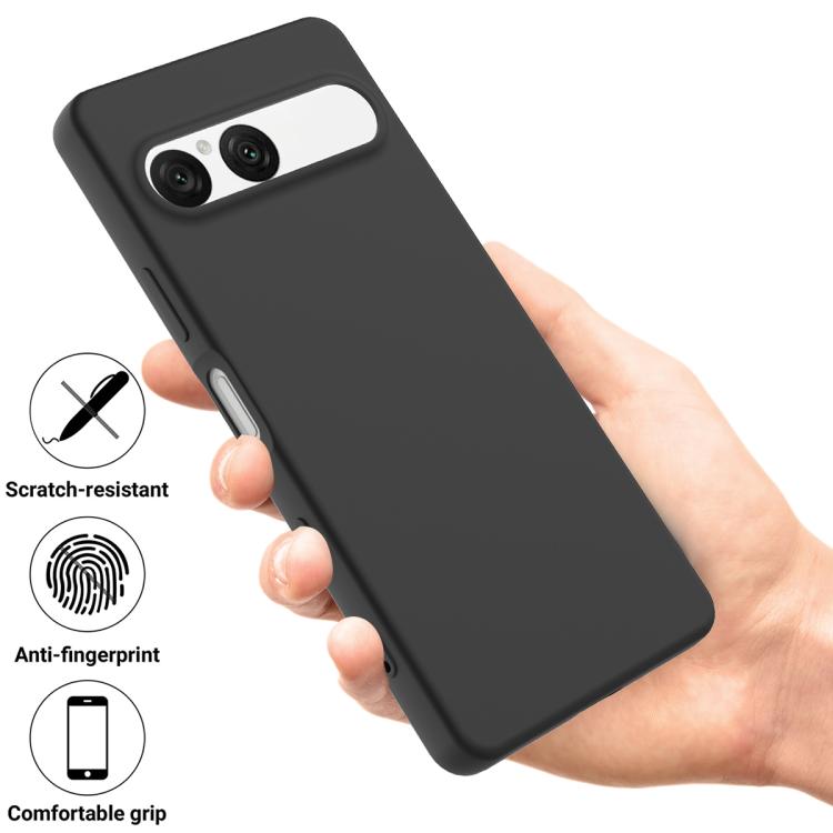 For Sony Xperia 10 VII Solid Color Liquid Silicone Dropproof Full Coverage Phone Case
