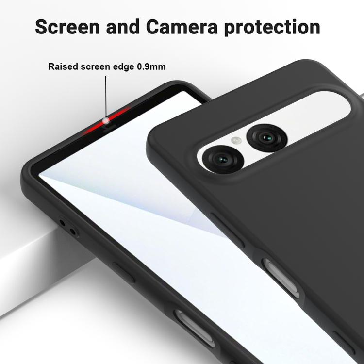 For Sony Xperia 10 VII Solid Color Liquid Silicone Dropproof Full Coverage Phone Case