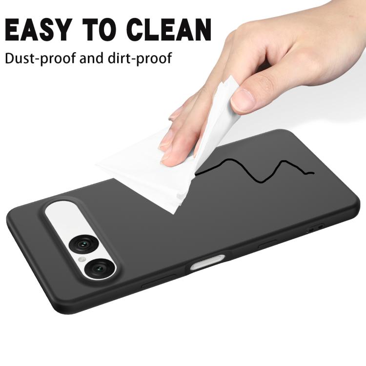 For Sony Xperia 10 VII Solid Color Liquid Silicone Dropproof Full Coverage Phone Case