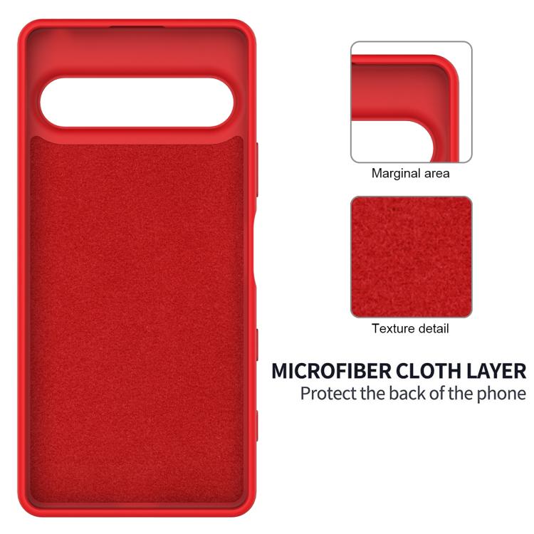For Sony Xperia 10 VII Solid Color Liquid Silicone Dropproof Full Coverage Phone Case