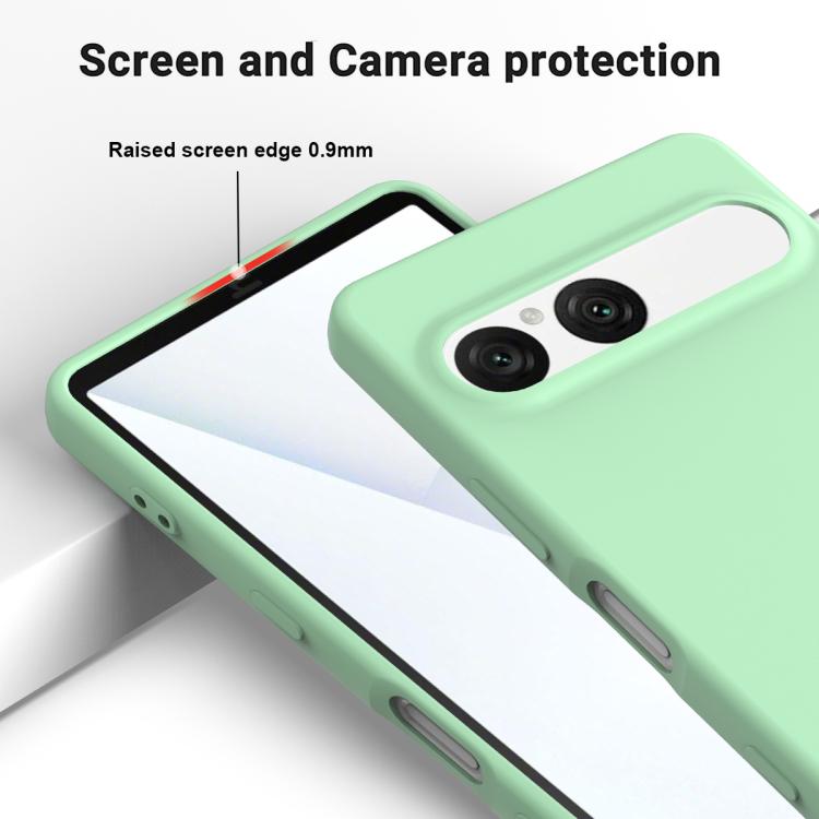 For Sony Xperia 10 VII Solid Color Liquid Silicone Dropproof Full Coverage Phone Case