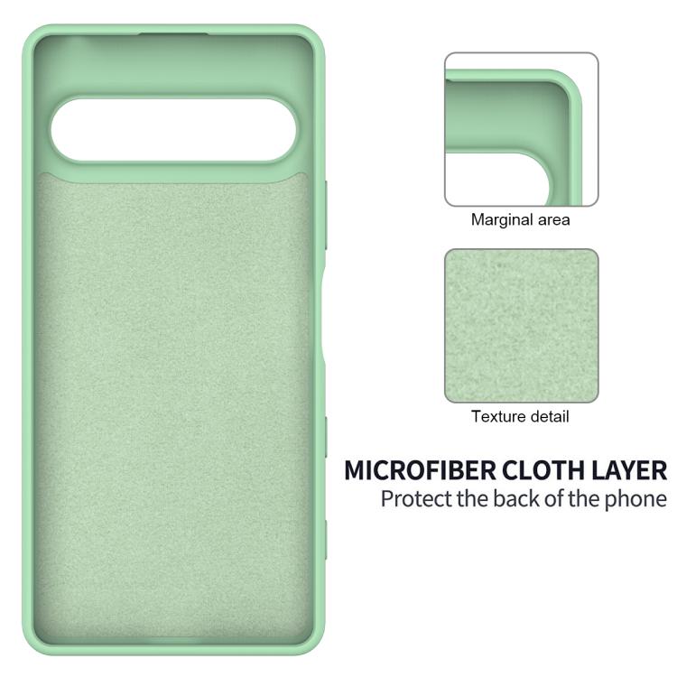For Sony Xperia 10 VII Solid Color Liquid Silicone Dropproof Full Coverage Phone Case