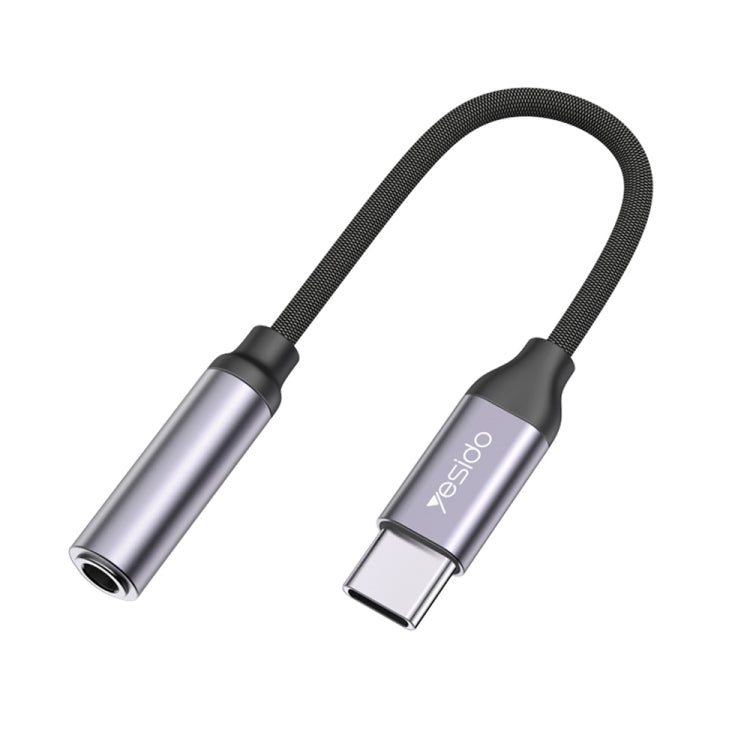 Yesido YAU19 Type-C to 3.5mm Audio Adapter Cable(Grey)