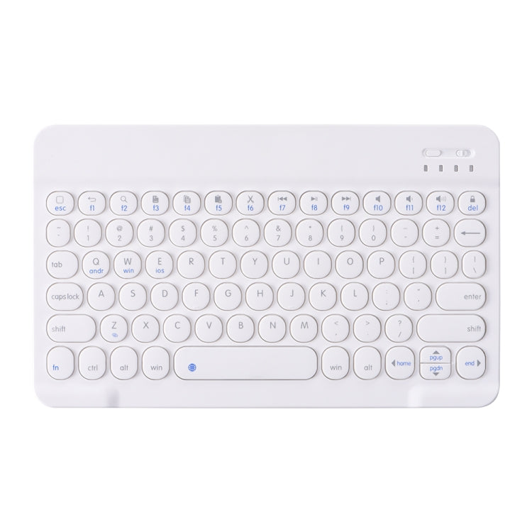 YM97 For iPad Pro 9.7 2018 & 2017 / Air 2 / Air Detachable Round Key Bluetooth Keyboard Tablet Case with Pen Slot