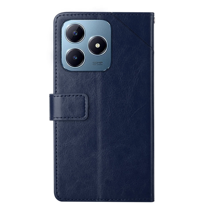 For Realme C63 4G Global/ C61 HT01 Y-shaped Pattern Flip Leather Phone Case