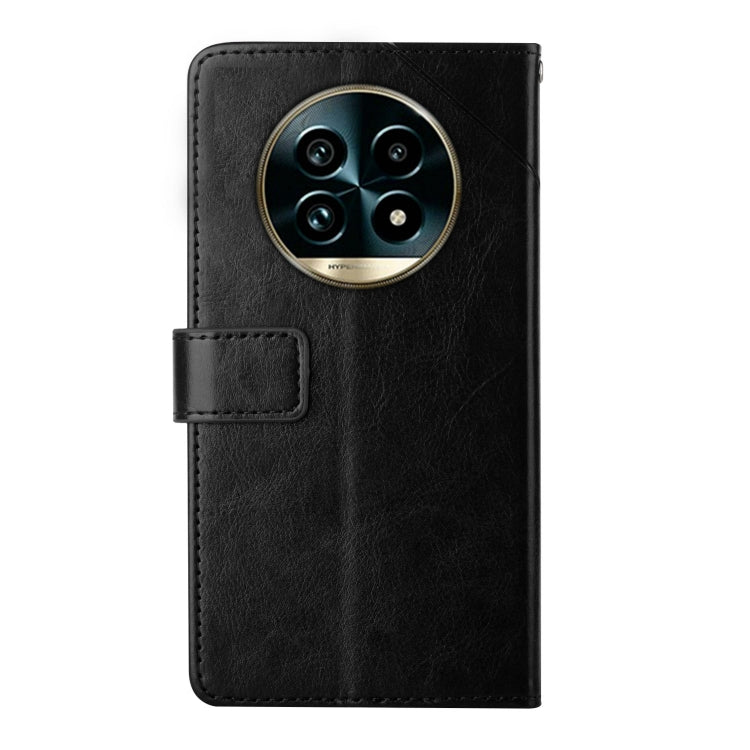 For Realme 13 Pro 5G / 13 Pro+ 5G HT01 Y-shaped Pattern Flip Leather Phone Case