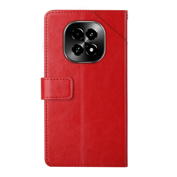 For Realme C63 5G HT01 Y-shaped Pattern Flip Leather Phone Case