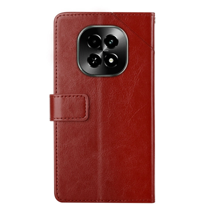 For Realme C63 5G HT01 Y-shaped Pattern Flip Leather Phone Case