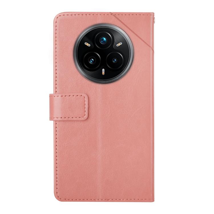 For Realme 14 Pro+ 5G HT01 Y-shaped Pattern Flip Leather Phone Case