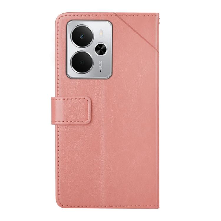 For Realme 14 5G Global / P3 5G Global HT01 Y-shaped Pattern Flip Leather Phone Case