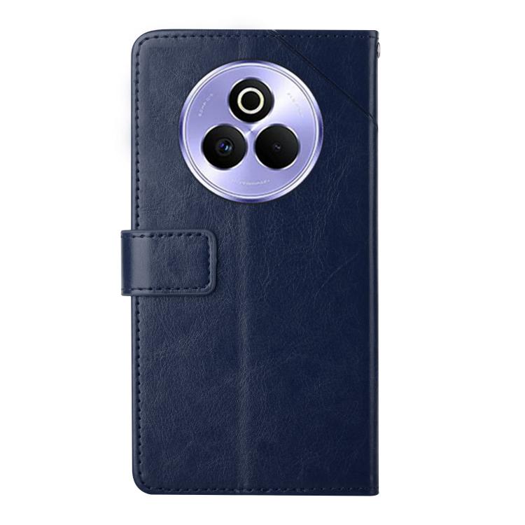 For Realme P3 Pro 5G Global HT01 Y-shaped Pattern Flip Leather Phone Case