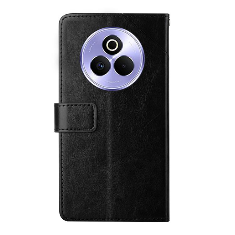 For Realme P3 Pro 5G Global HT01 Y-shaped Pattern Flip Leather Phone Case