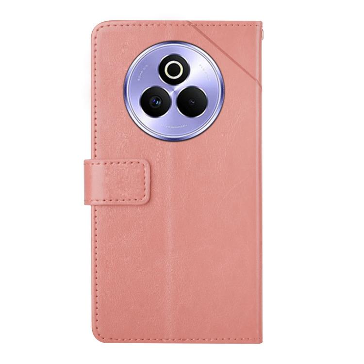 For Realme P3 Pro 5G Global HT01 Y-shaped Pattern Flip Leather Phone Case