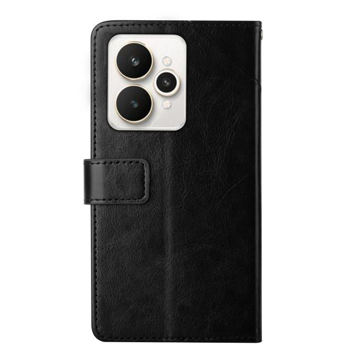 For Realme 15 5G Global / 15 Pro 5G Global HT01 Y-shaped Pattern Flip Leather Phone Case