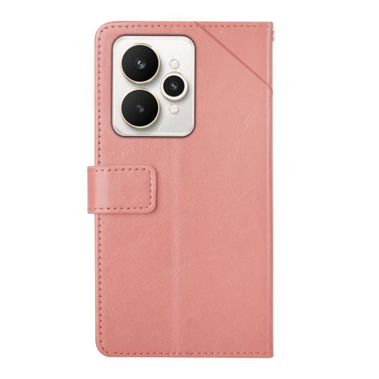 For Realme 15 5G Global / 15 Pro 5G Global HT01 Y-shaped Pattern Flip Leather Phone Case