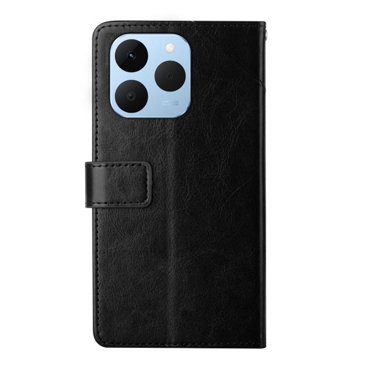 For Realme 15T 5G HT01 Y-shaped Pattern Flip Leather Phone Case