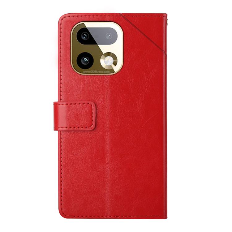 For Realme 16 Pro+ 5G HT01 Y-shaped Pattern Flip Leather Phone Case