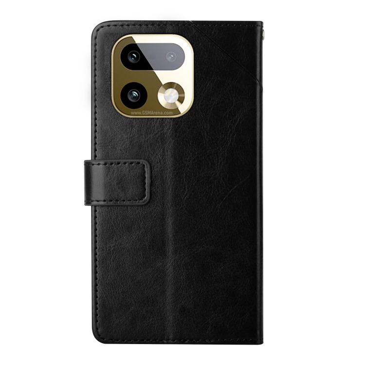 For Realme 16 Pro+ 5G HT01 Y-shaped Pattern Flip Leather Phone Case