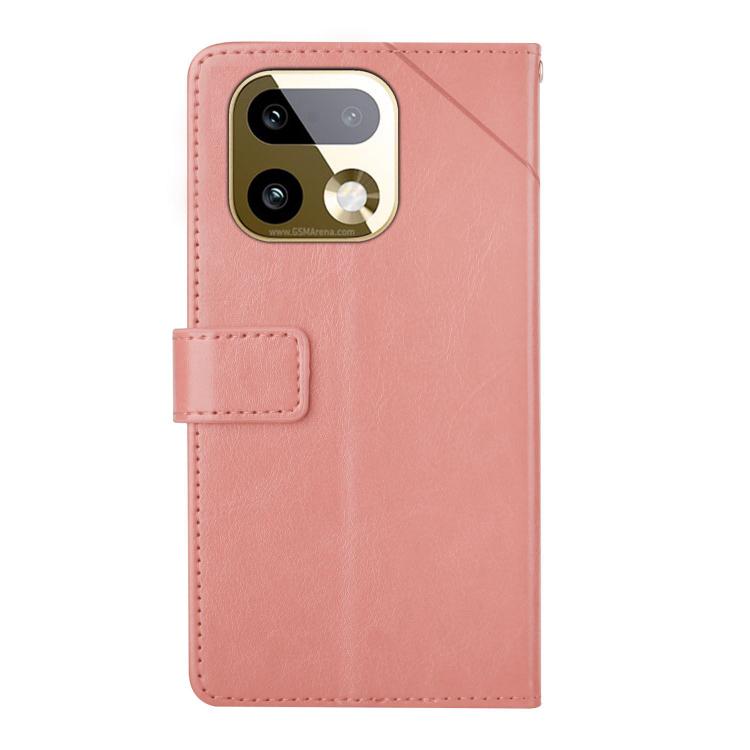For Realme 16 Pro+ 5G HT01 Y-shaped Pattern Flip Leather Phone Case