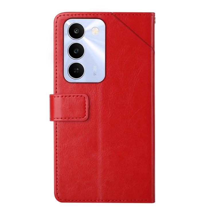 For Realme C83 5G HT01 Y-shaped Pattern Flip Leather Phone Case