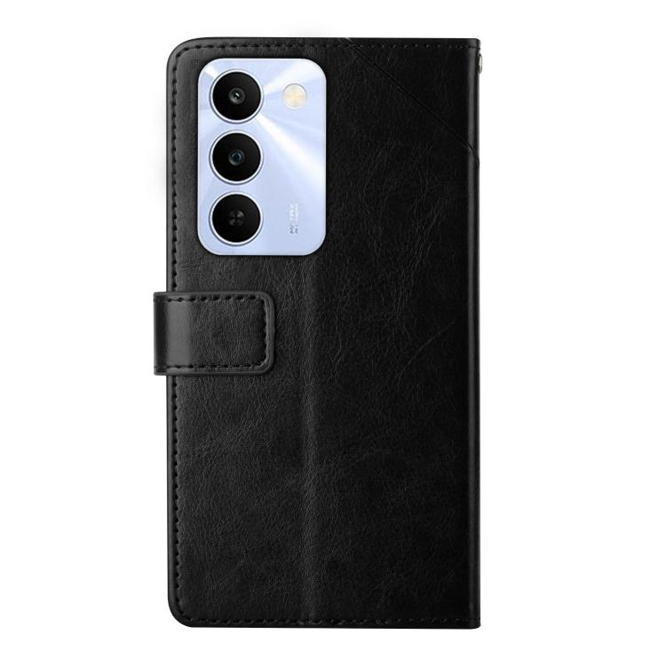 For Realme C83 5G HT01 Y-shaped Pattern Flip Leather Phone Case