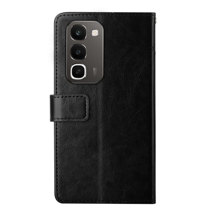 For Realme C100 4G HT01 Y-shaped Pattern Flip Leather Phone Case