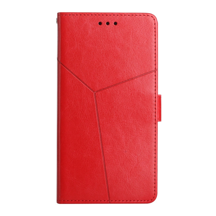 For vivo Y78+ HT01 Y-shaped Pattern Flip Leather Phone Case