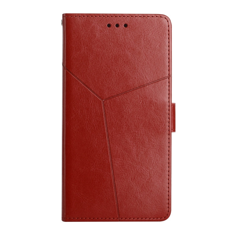 For vivo Y78+ HT01 Y-shaped Pattern Flip Leather Phone Case