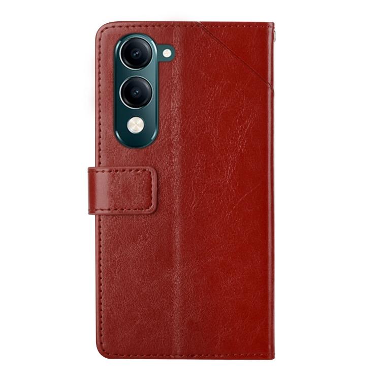 For vivo Y04 4G / Y29s 5G HT01 Y-shaped Pattern Flip Leather Phone Case