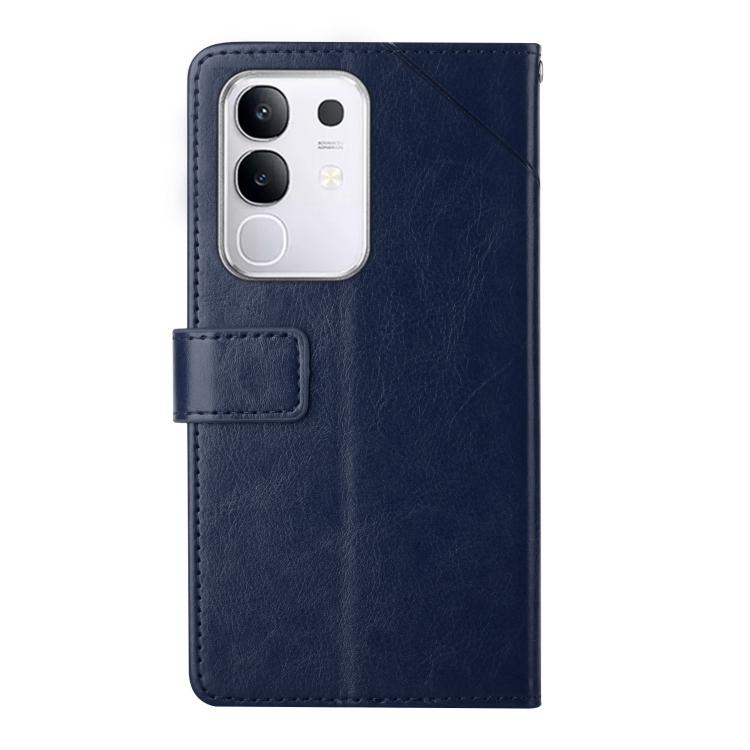For vivo Y29 4G Global HT01 Y-shaped Pattern Flip Leather Phone Case
