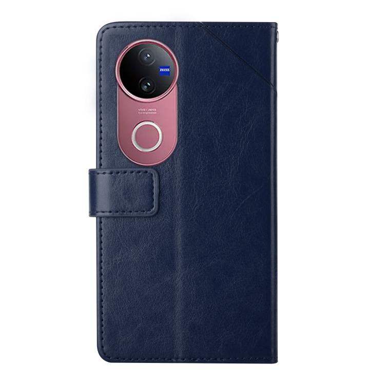 For vivo V50 5G Global HT01 Y-shaped Pattern Flip Leather Phone Case