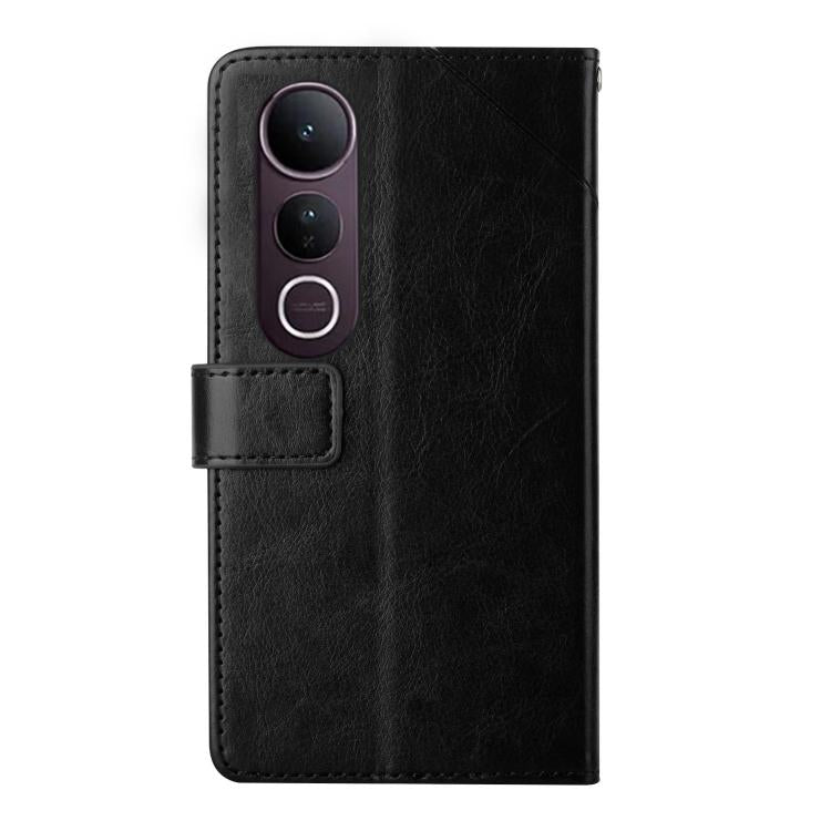 For vivo V50 Lite 5G HT01 Y-shaped Pattern Flip Leather Phone Case